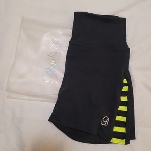 OG Bombshell Sportswear Original Shorts in Black with Neon Trims